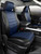 LeatherLite™ Custom Seat Cover; Bucket Seat; Blue; Front; | 947SL67-72 BLUE