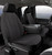 TR40 Series - Wrangler Saddleblanket Custom Fit Front Seat Cover - Solid Black, with Super Grip fastening system for easy installation and wear resistant saddleblanket material. | 947TRS47-42 BLACK