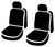 SP80 Series - Seat Protector Poly-Cotton Custom Fit Front Seat Cover - Black, with Super Grip fastening system for easy installation and commercial grade poly-cotton material. | 947SP89-46 BLACK
