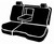 TR40 Series - Wrangler Saddleblanket Custom Fit Rear Seat Cover - Solid Gray | 947TRS42-92 GRAY