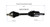 Volvo (FWD) CV Axle Assembly  - Front Left | GSPNCV73015