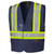 Hi-Vis Tricot Poly Safety Vest - Adjustable - Hook & Loop Closure - Navy - 2/3XL | SWXV102158023XL