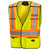 Hi-Vis Poly Mesh Safety Vest - 5-pt Tear-Away - Hi-Vis Yellow/Green - O/S | SWXV1020810-O/S