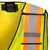 Hi-Vis Poly Mesh Safety Vest - 5-pt Tear-Away - Hi-Vis Yellow/Green - O/S | SWXV1020810-O/S