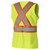 Women's Hi-Vis Tricot Poly Interlock Safety Vest - Zipper Closure - Hi-Vis Yellow/Green -XS | SWXV1021860-XS