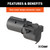 Adapter with Backup Alarm (7-Way RV Blade Vehicle to 4-Way Flat Trailer) | CRT57724