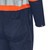 2-Tone Poly/Cotton Safety Coveralls - Zipper Closure - Orange/Navy - 48  - Tall | SWXV202251T-48