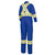 Hi-Vis FR/ARC-Rated 100% Cotton Safety Coveralls - Zipper Closure - Royal Blue - 38 | SWXV2520210-38