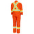 Hi-Vis Poly/Cotton Safety Coveralls - Industrial Wash - Zipper Closure - Hi-Vis Orange - 46 | SWXV2021510-46