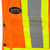 Hi-Vis 600D PU-Coated Oxford Poly Surveyor's Safety Vest - Snap Closure - Hi-Vis Orange - M | SWXV1010350-M