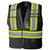 Hi-Vis Poly Mesh Safety Vest - Drop Shoulder - 5-pt Tear-Away - Black 2/3XL | SWXV102147023XL