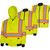 Hi-Vis 7-in-1 Bomber - 100% Waterproof - Detachable Hood - Hi-Vis Yellow/Green - M | SWXV1120360-M