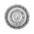 2-1/2 x 1/4" Shaft Mounted Crimped Cup Brush | SWX553722