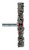 3 x 1/4" Shaft Mounted Knot Twisted Radial Brush | SWX553742