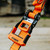 2 Pk 1.5" X 14' Ratchet Strap W/ Orange Gorilla Grip Handle W/ Cap Locks W/ Floating "D" Rings (Orange Webbing) | 0GG93004