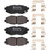 Premium Low-Met OE Equivalent Rear Disc Brake Pad Set | BBBP78018