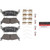 Premium NAO Ceramic OE Equivalent Rear Disc Brake Pad Set | BBBP24252N