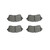 Premium NAO Ceramic OE Equivalent Front Brake Pad Set | BBBP44028N