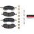 Premium NAO Ceramic OE Equivalent Rear Disc Brake Pad Set | BBBP24254N
