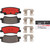 Premium NAO Ceramic OE Equivalent Rear Disc Brake Pad Set | BBBP30137N