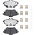 Premium Low-Met OE Equivalent Rear Disc Brake Pad Set | BBBP56133