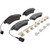 Premium Low-Met OE Equivalent Rear Disc Brake Pad Set | BBBP61125
