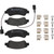 Premium Low-Met OE Equivalent Rear Disc Brake Pad Set | BBBP61125