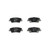Premium NAO Ceramic OE Equivalent Rear Disc Brake Pad Set | BBBP30054N