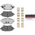 Premium NAO Ceramic OE Equivalent Rear Disc Brake Pad Set | BBBP83178N