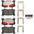 Premium NAO Ceramic OE Equivalent Front Brake Pad Set | BBBP30132N