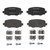 Premium Low-Met OE Equivalent Rear Disc Brake Pad Set | BBBP23177