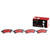 Premium NAO Ceramic OE Equivalent Rear Disc Brake Pad Set | BBBP10060N