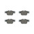 Premium NAO Ceramic OE Equivalent Rear Disc Brake Pad Set | BBBP06117N