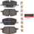 Premium NAO Ceramic OE Equivalent Front Brake Pad Set | BBBP10099N