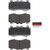 Premium NAO Ceramic OE Equivalent Front Brake Pad Set | BBBP37028N