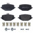 Premium Low-Met OE Equivalent Rear Disc Brake Pad Set | BBBP50161