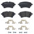 Premium Low-Met OE Equivalent Rear Disc Brake Pad Set | BBBP85185