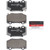 Premium NAO Ceramic OE Equivalent Rear Disc Brake Pad Set | BBBP10090N