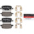 Premium NAO Ceramic OE Equivalent Rear Disc Brake Pad Set | BBBP10097N