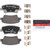 Premium NAO Ceramic OE Equivalent Rear Disc Brake Pad Set | BBBP30150N