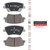 Premium NAO Ceramic OE Equivalent Rear Disc Brake Pad Set | BBBP30149N