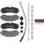 Premium NAO Ceramic OE Equivalent Rear Disc Brake Pad Set | BBBP24250N