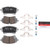 Premium NAO Ceramic OE Equivalent Rear Disc Brake Pad Set | BBBP85186N