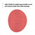Hookit Red Abrasive Disc, 6 in, P320 | MMM01219