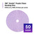 Hookit Purple Clean Sanding Disc 334U, 6 in, P500 | MMM01810