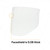Clear Polycarbonate Faceshield WP96, -00000, Molded | MMM82701