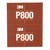 Hookit Flexible Abrasive Hand Sheet 270J, P800, 5.5 in x 6.8 in | MMM34340