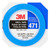 Vinyl Tape 471, Blue, 1/8 in x 36 yd, 5.2 mil | MMM36404