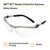 BX Reader Protective Eyewear, Clear Lens, Silver Frame, +1.5 Diopter | MMM11374-00000-20