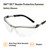 BX Reader Protective Eyewear, Clear Lens, Silver Frame, +2.5 Diopter | MMM11376-00000-20